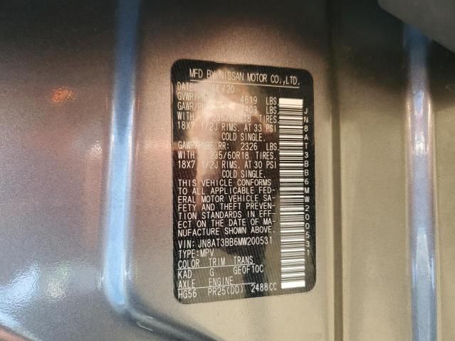 2021 Nissan Rogue sv