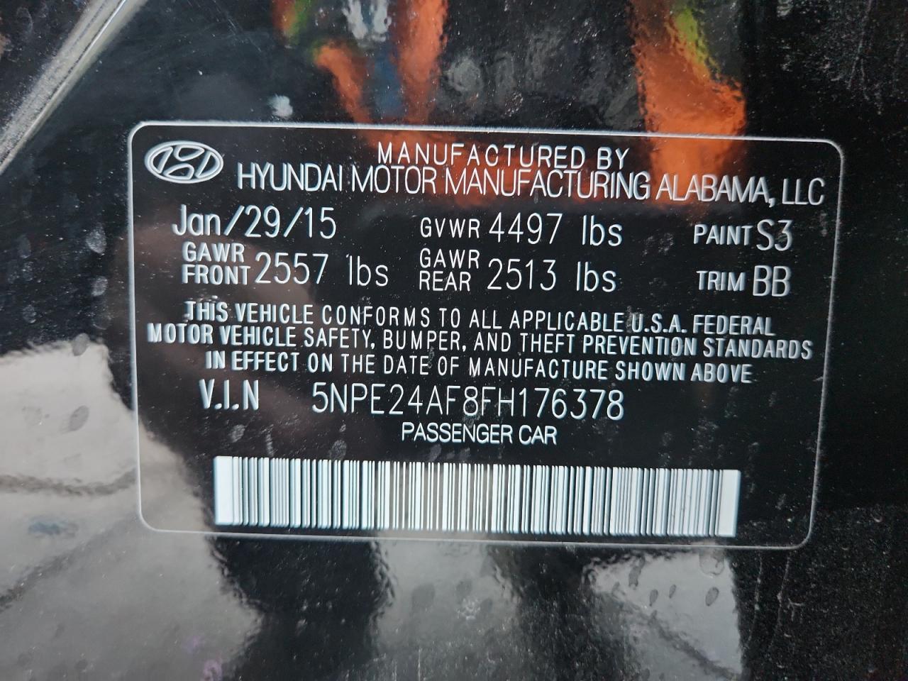 2015 Hyundai Sonata se