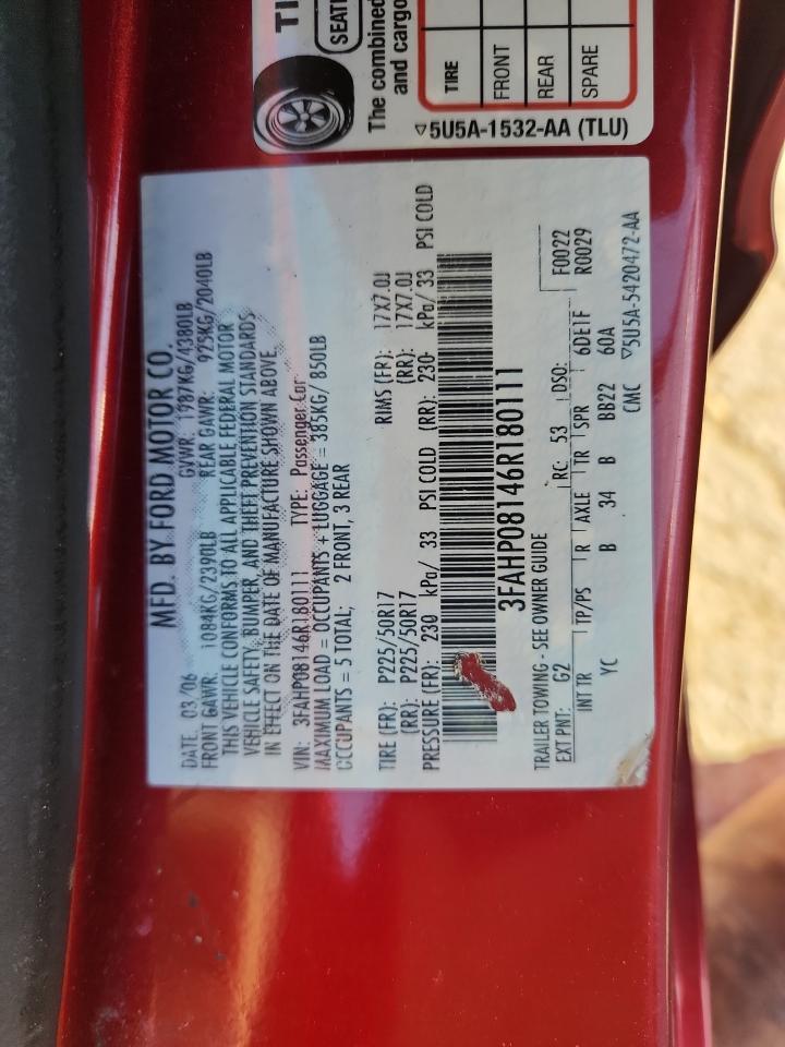 2006 Ford Fusion sel