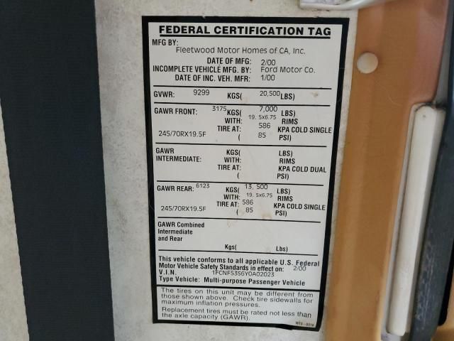 2000 Ford F550 Super Duty Stripped Chassis