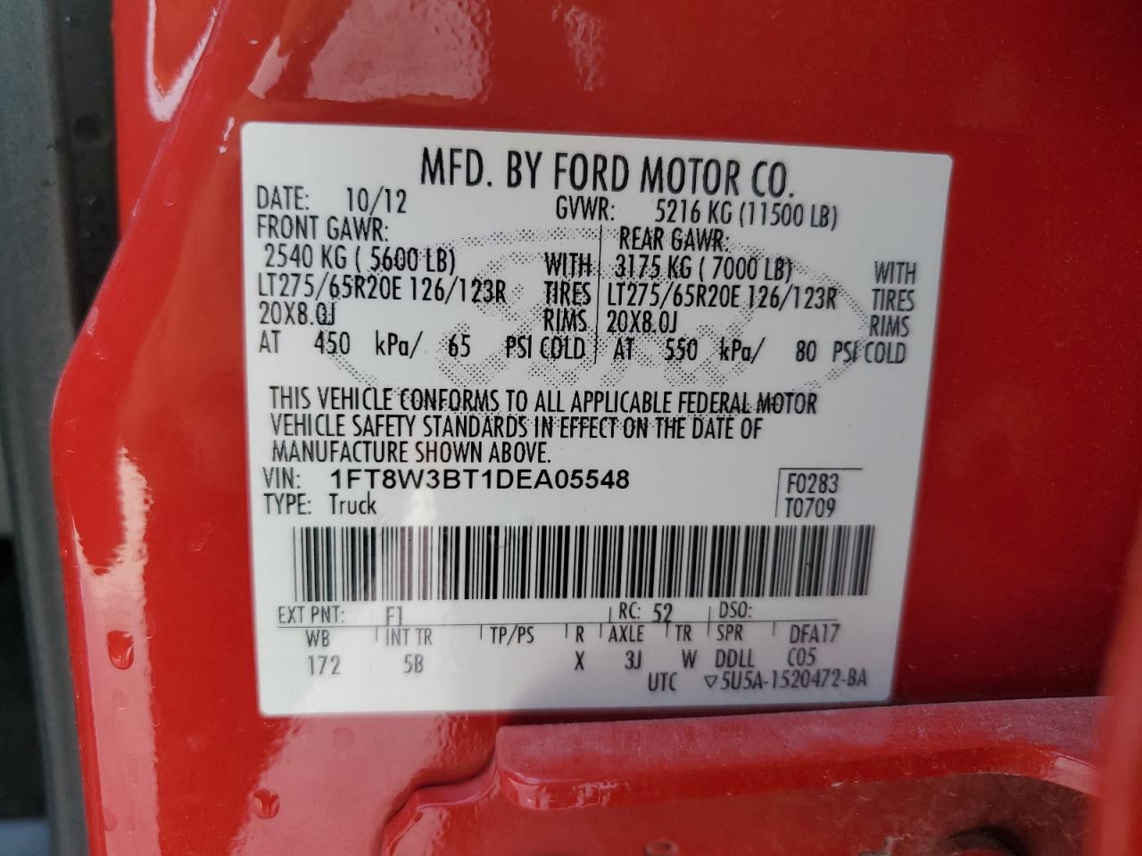 2013 Ford F350 Super Duty