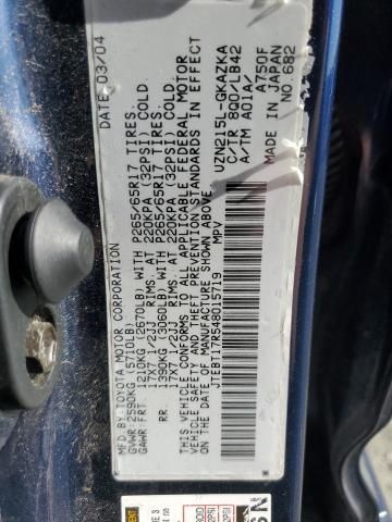 2004 Toyota 4runner Limited