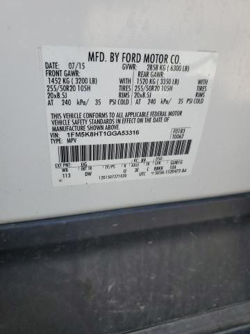 2016 Ford Explorer Platinum