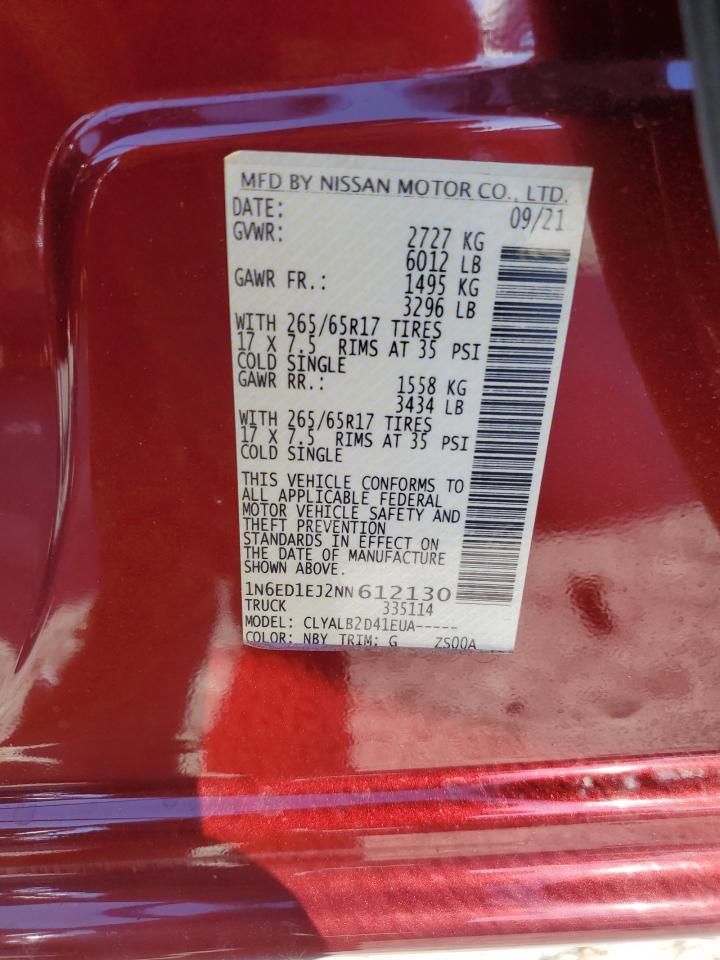 2022 Nissan Frontier s