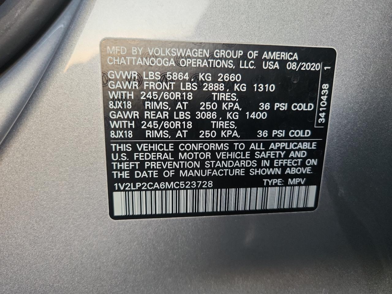 2021 Volkswagen Atlas se