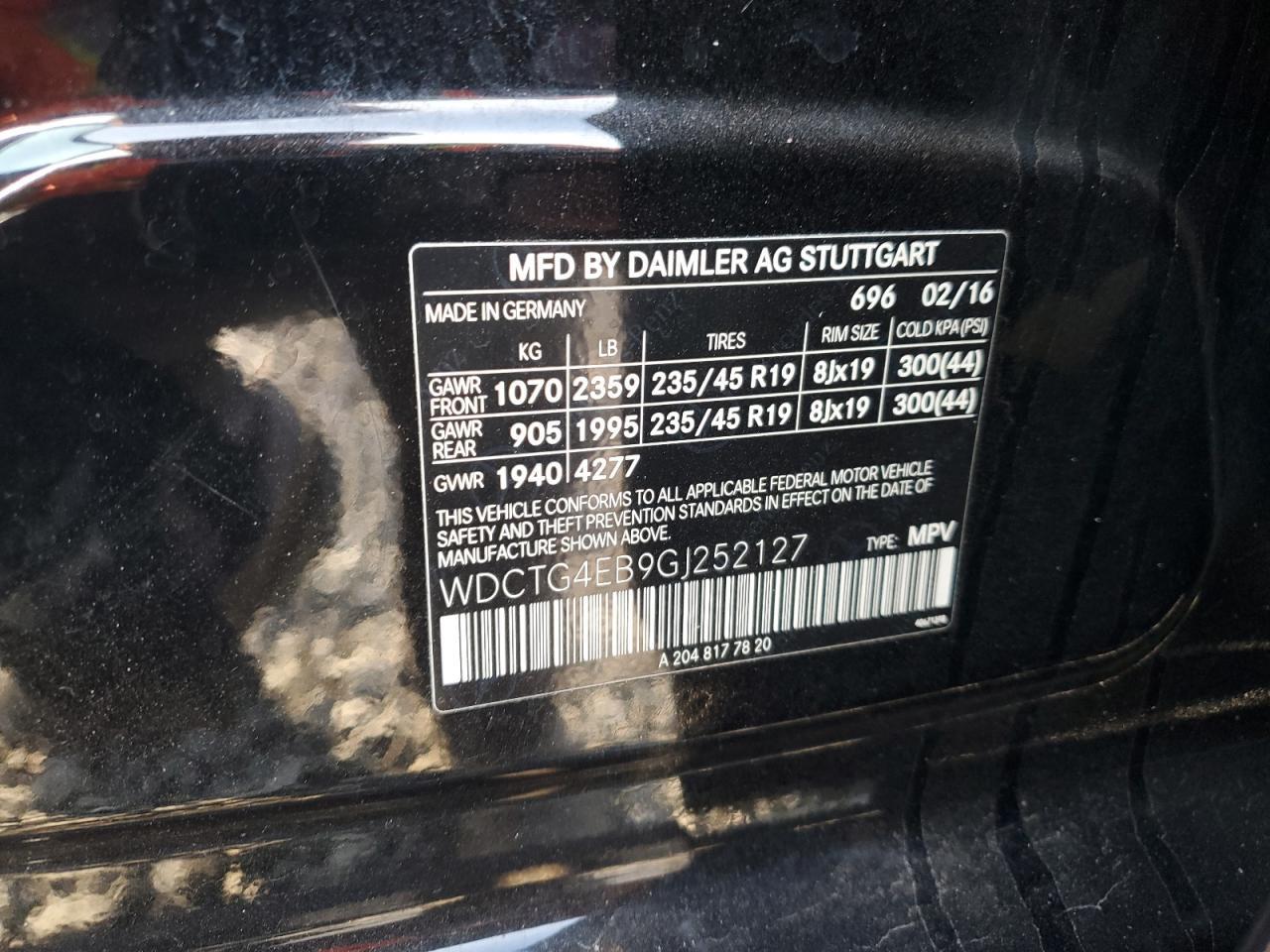 2016 Mercedes-Benz Gla 250