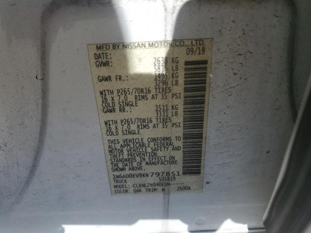 2019 Nissan Frontier SV