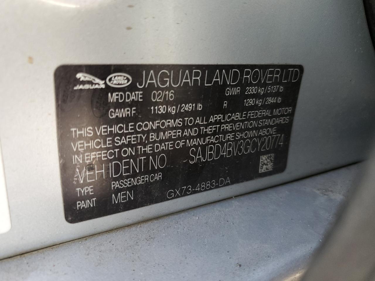 2016 Jaguar Xf Premium