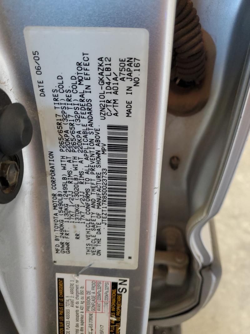 2005 Toyota 4runner Limited