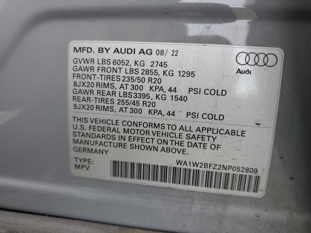 2022 Audi Q4 E-TRON Sportback Premium Plus