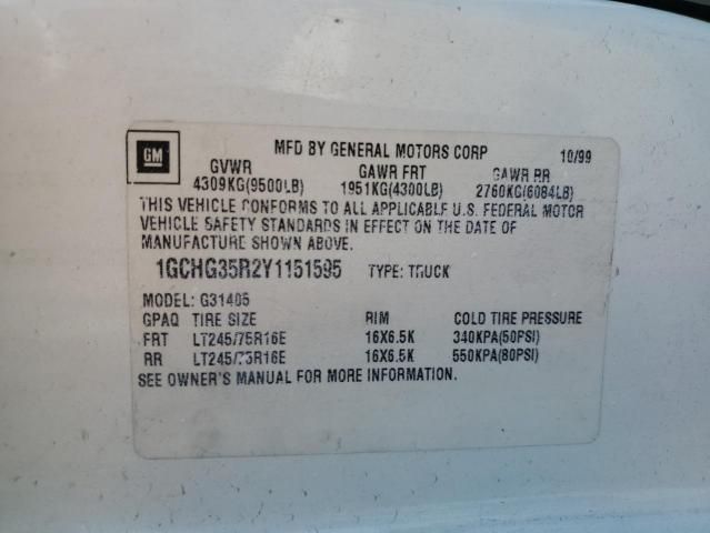 2000 Chevrolet Express G3500