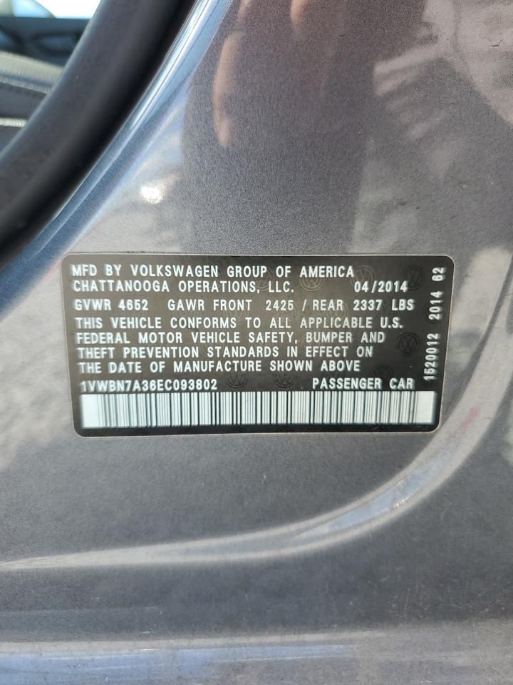 2014 Volkswagen Passat se