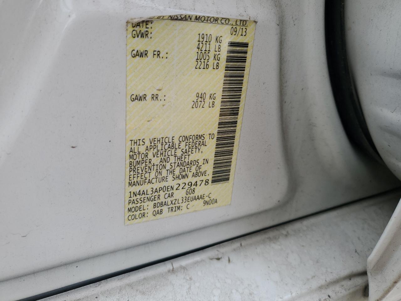 2014 Nissan Altima 2.5