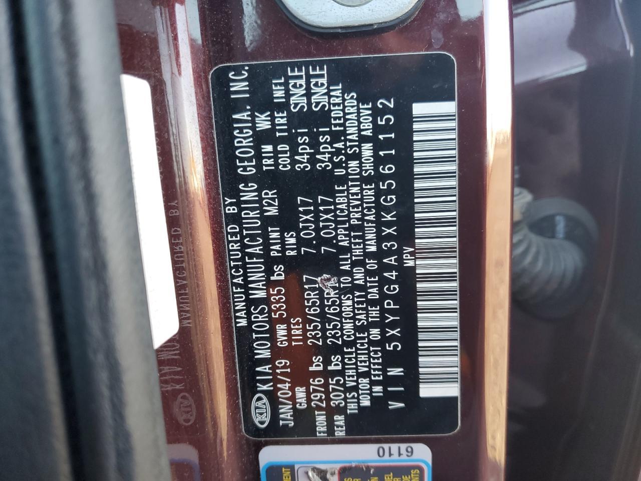 2019 KIA Sorento l