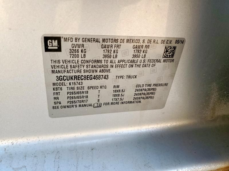 2014 Chevrolet Silverado K1500 LT