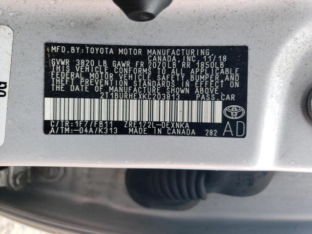 2019 Toyota Corolla l