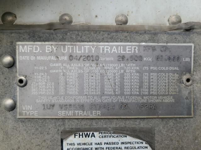 2011 Utility VS2RA Refrigerated Van Trailer