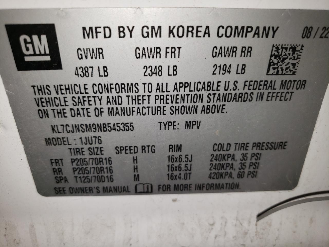 2022 Chevrolet Trax ls