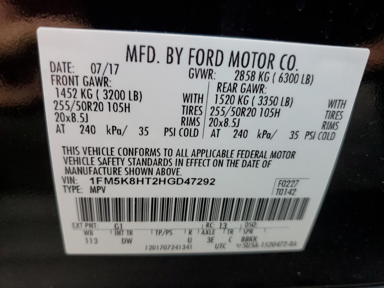 2017 Ford Explorer Platinum