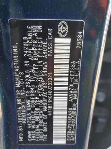 2019 Toyota Camry l