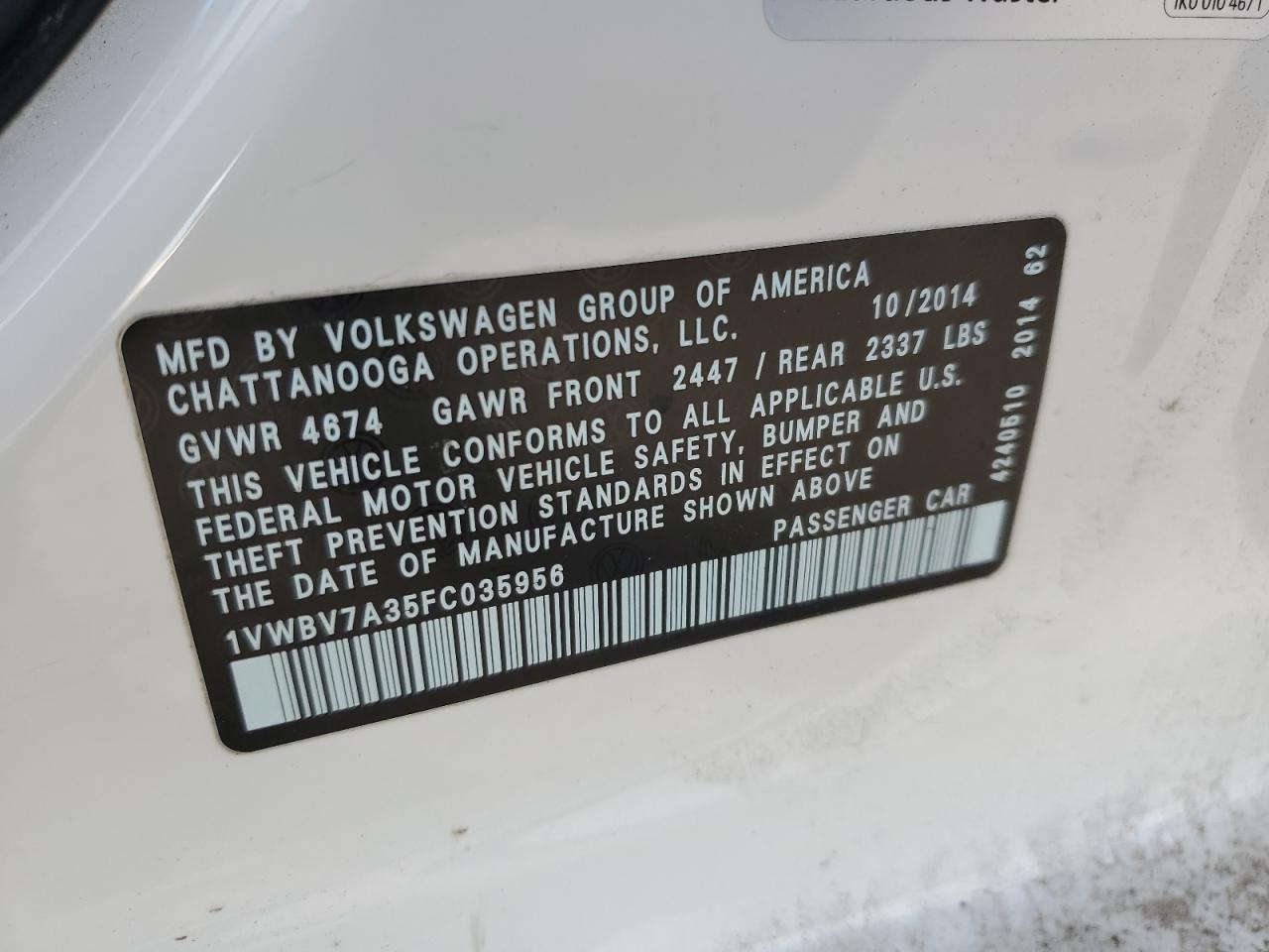 2015 Volkswagen Passat se