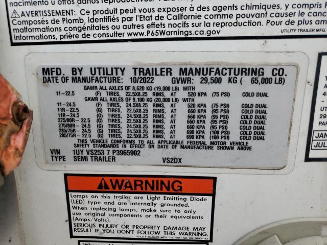 2023 Utility VS2DX DRY Van Trailer