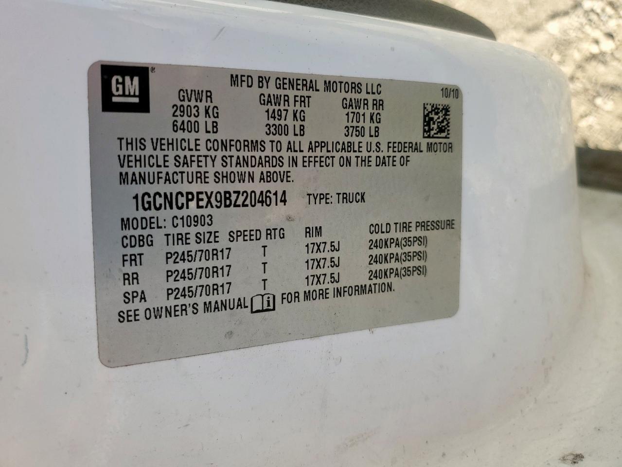 2011 Chevrolet Silverado C1500
