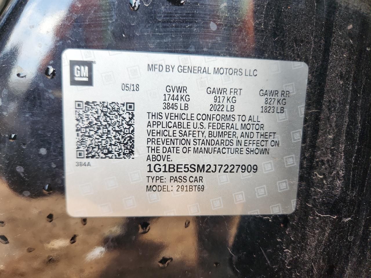 2018 Chevrolet Cruze lt