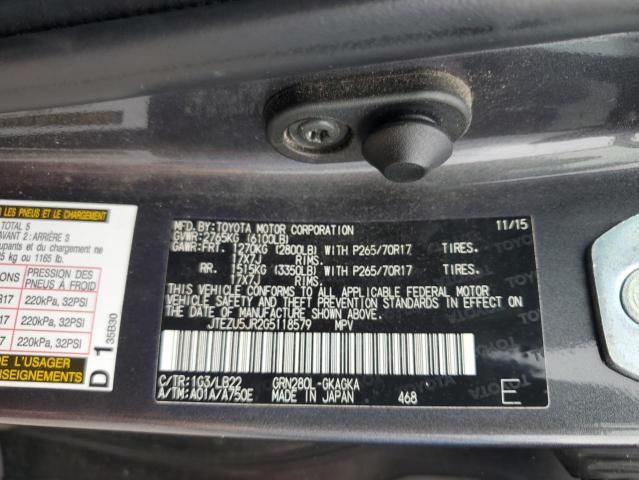 2016 Toyota 4runner SR5