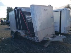 Salvage trucks for sale at Woodburn, OR auction: 2017 Alcom Ezec-DL 7 X12 Enclosed Cargo Trailer