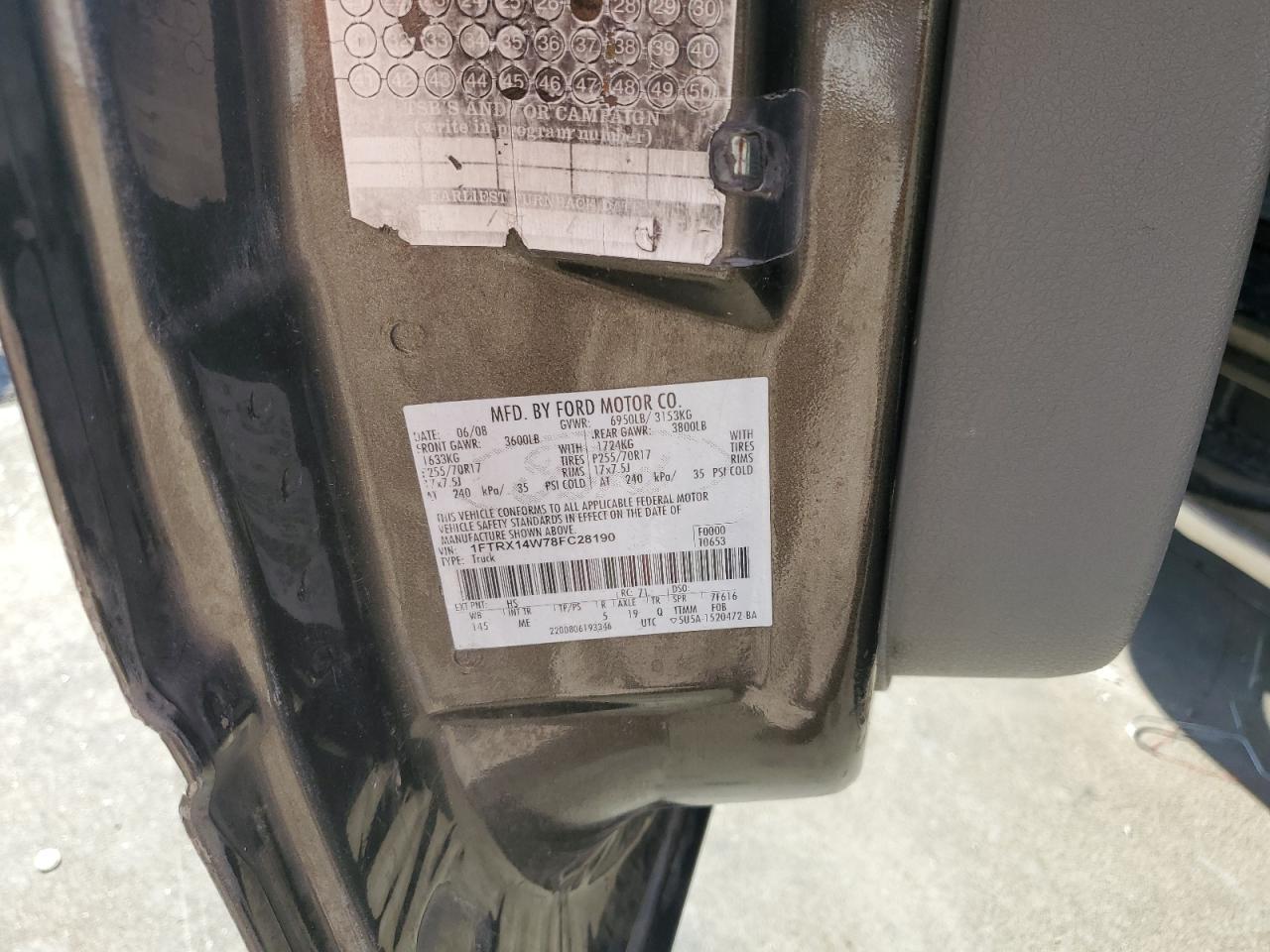 2008 Ford F150