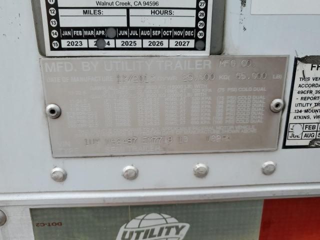 2014 Utility VS2RA Refrigerated Van Trailer