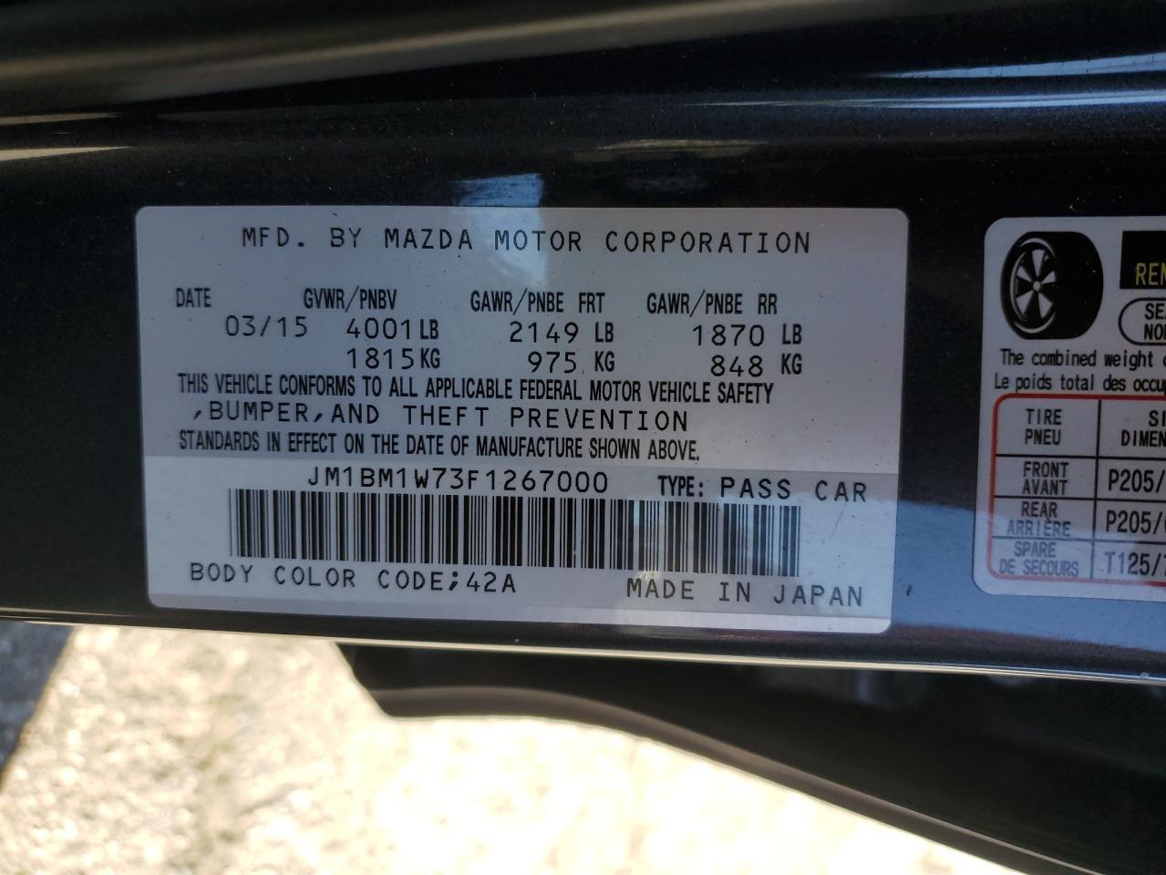 2015 Mazda 3 Grand Touring