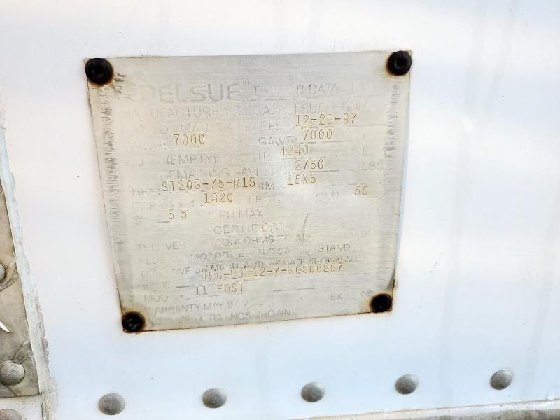 1998 Pelsue 1997 Pelsue Fiber Optic Splicing Trailer