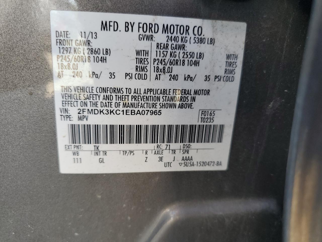 2014 Ford Edge Limited
