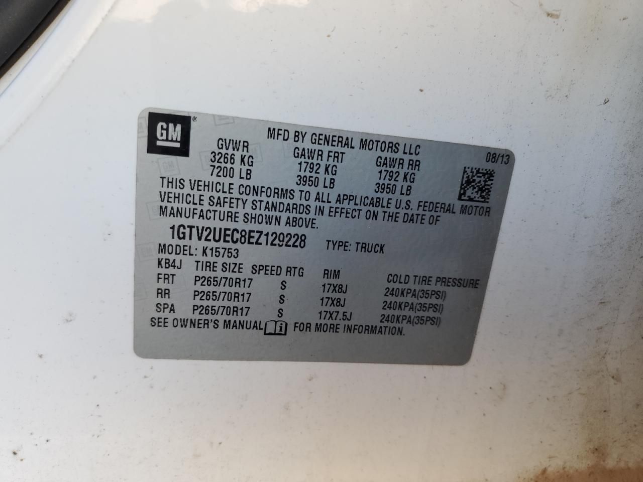 2014 GMC Sierra K1500 sle