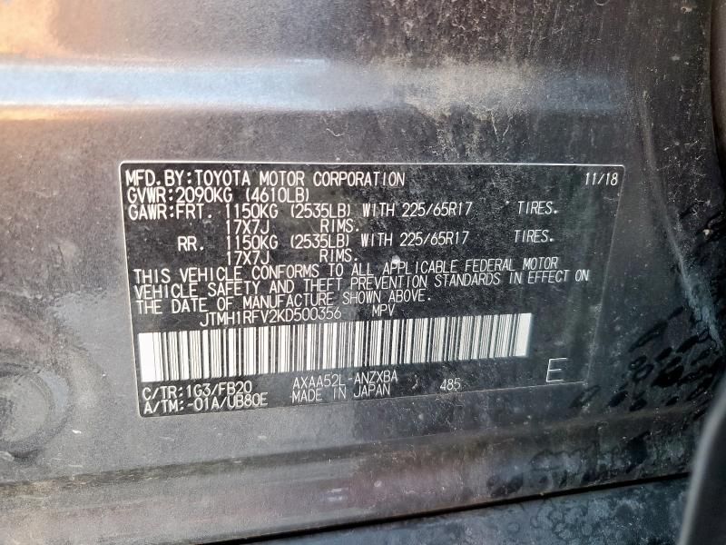 2019 Toyota Rav4 LE
