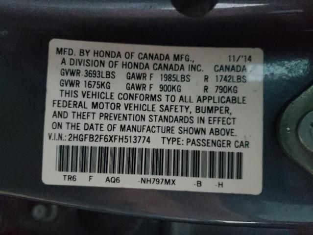 2015 Honda Civic HF