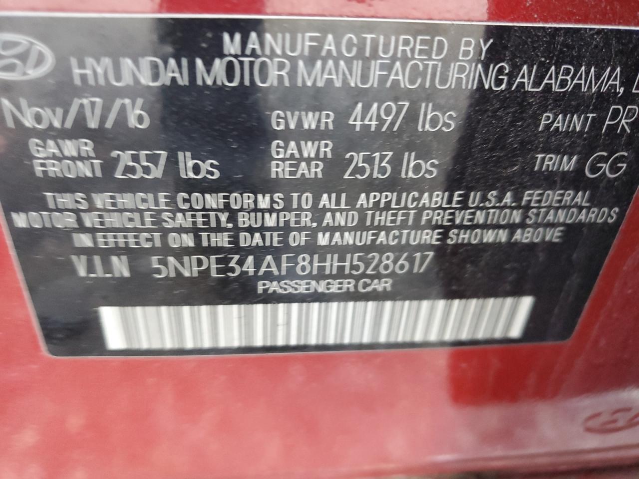 2017 Hyundai Sonata Sport