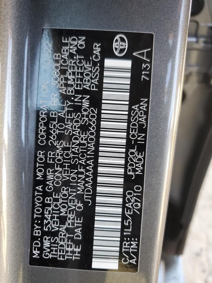 2022 Toyota Mirai le