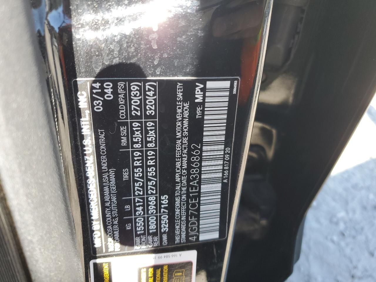 2014 Mercedes-Benz Gl 450 4matic