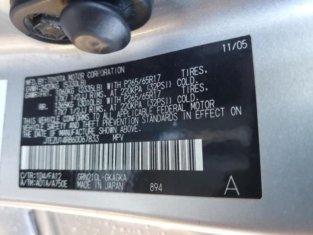 2006 Toyota 4runner SR5