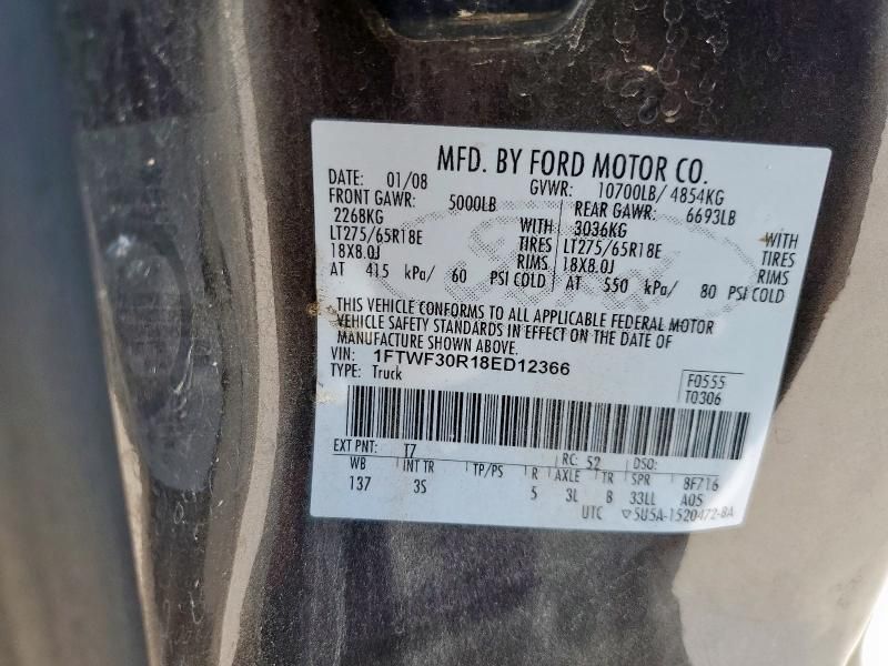 2008 Ford F350 SRW Super Duty