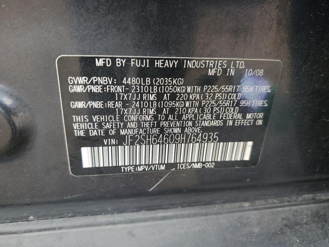2009 Subaru Forester 2.5x Limited