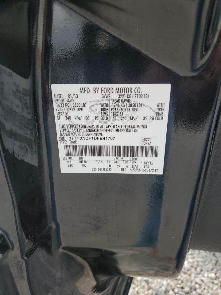 2013 Ford F150 Super cab