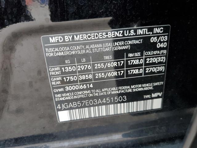 2003 Mercedes-Benz Ml 350