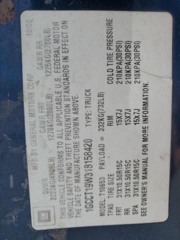 2001 Chevrolet S Truck S10