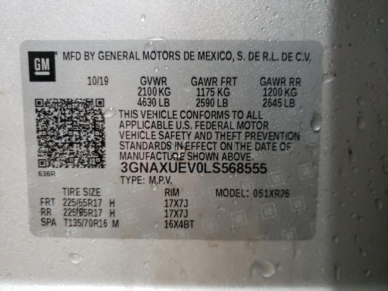 2020 Chevrolet Equinox lt