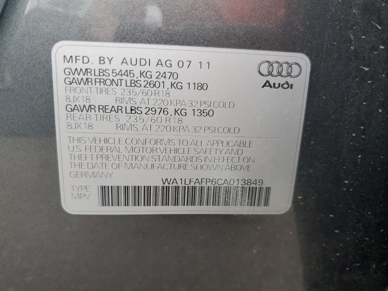 2012 Audi Q5 Premium Plus