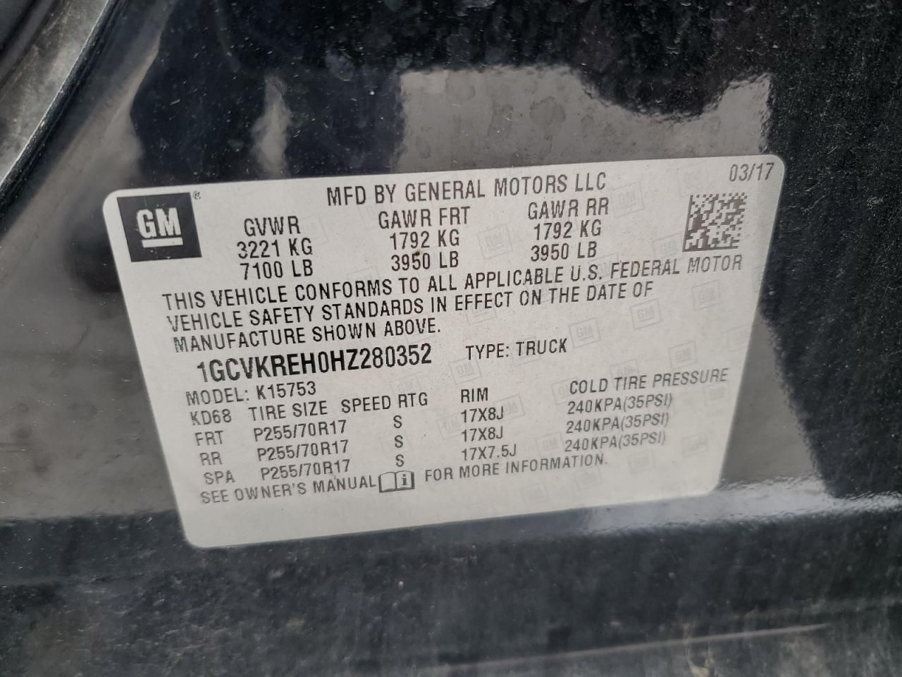 2017 Chevrolet Silverado K1500 LT